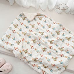 Chăn Đắp Trần Bông Cho Bé 100x120cm – Cotton Nỉ Hàn Cao Cấp, Bông Organic Kháng Khuẩn, Nhung Hạt Giữ Nhiệt 5