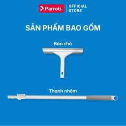 Cây lau kính thông minh, gạt chùi kính đa năng, cán tăng giảm chiều dài Parroti Shiny - SN01 9