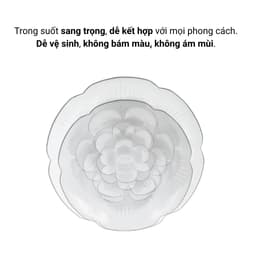 Đĩa Nhựa Trong Suốt Việt Nhật Hokori 1170/1/2/3/4/5, Đĩa Hoa Đựng Trái Cây Trang Trí - DOMUS 2