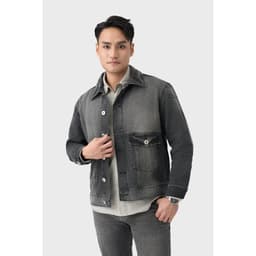 Áo khoác jean nam dáng suông GENVIET JEANS vải denim cao cấp trẻ trung thanh lịch 9093 2