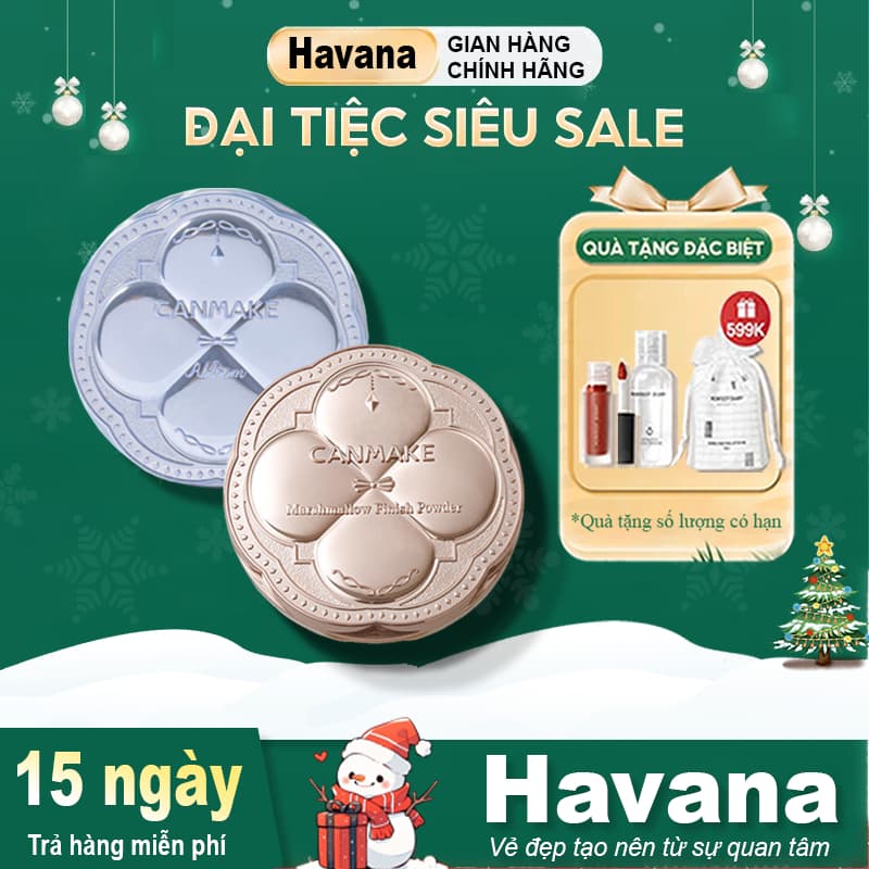 Phấn Phủ Canmake Aperire Day Dream Powder Tokyo Siêu dưỡng ẩm mụn