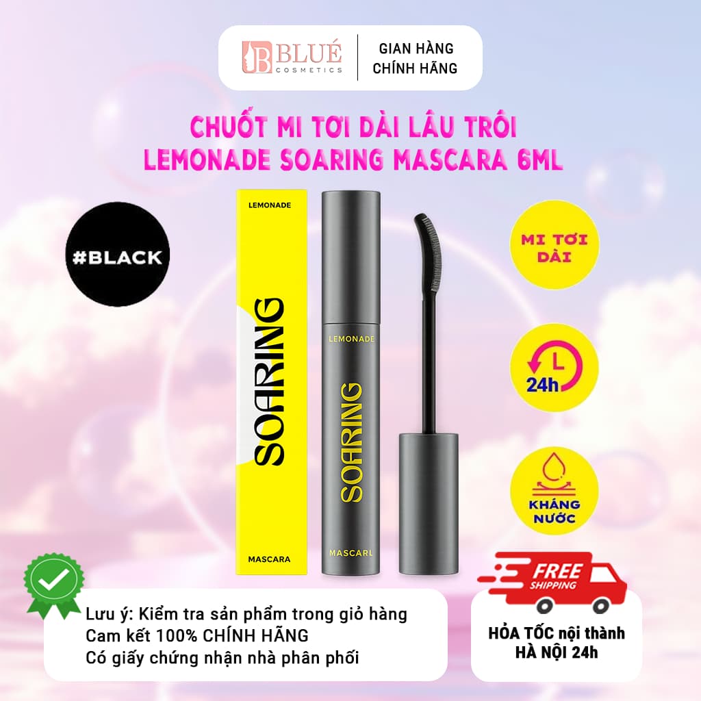 Chuốt mi tơi dài lâu trôi Lemonade Soaring Mascara 6ml