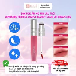 Son bùn ẩm mờ mịn lâu trôi Lemonade Perfect Couple Blurry Stain Lip Cream 3,5g 1