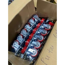 [KKTHN] Bánh Xe Pu + Càng Lõi Gang Siêu Tải Trọng; Êm, Đường Kinh Bánh 75mm và 100mm 3