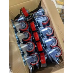 [KKTHN] Bánh Xe Pu + Càng Lõi Gang Siêu Tải Trọng; Êm, Đường Kinh Bánh 75mm và 100mm 7