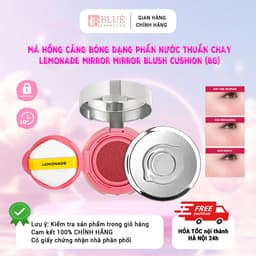 Má hồng Lemonade căng bóng dạng phấn nước thuần chay Mirror Mirror Blush Cushion (8g) 1