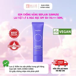 Kem chống nắng BEPLAIN Sunmuse lai Vật Lý & Hoá Học Nâng Tone & Hiệu chỉnh da SPF 50+ PA++++ 50ml 1