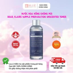 Nước hoa hồng không mùi Dear, Klairs Supple Preparation Unscented Toner 1