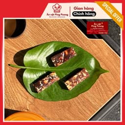 [Lon 500G] Kẹo Chuối Đậu Phộng Lâm Diệu, Thanh Kẹo Chuối Đặc Sản Bến Tre, Đậu Phộng Cay Gừng 5