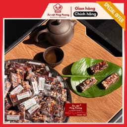 [Lon 500G] Kẹo Chuối Đậu Phộng Lâm Diệu, Thanh Kẹo Chuối Đặc Sản Bến Tre, Đậu Phộng Cay Gừng 8
