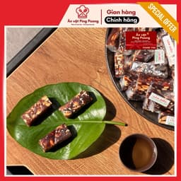 [Lon 500G] Kẹo Chuối Đậu Phộng Lâm Diệu, Thanh Kẹo Chuối Đặc Sản Bến Tre, Đậu Phộng Cay Gừng 7