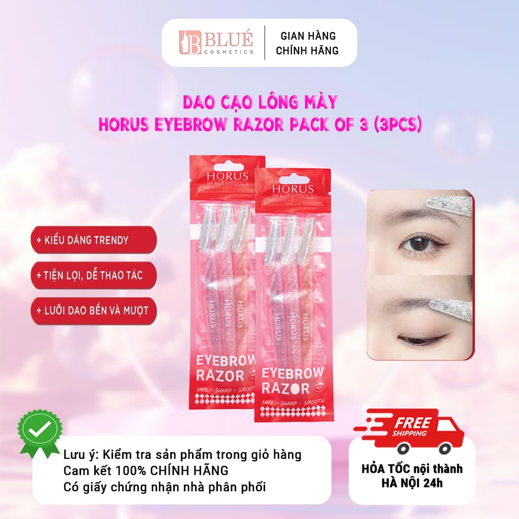 Horus Dao cạo lông mày Eyebrow Razor Pack of 3 (3pcs)