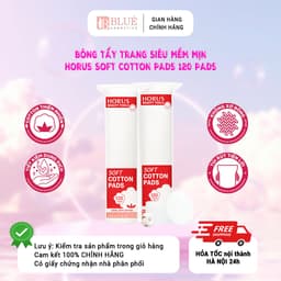 Bông tẩy trang siêu mềm mịn Horus Soft Cotton Pads 120 pads 1