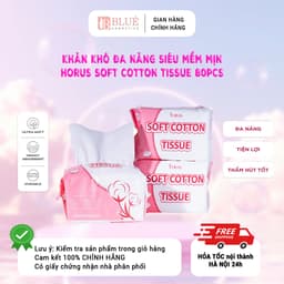 Khăn khô đa năng Horus Soft Cotton Tissue 80pcs 1