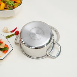 Bộ nồi chảo 5 món Inox 304 liền khối KALPEN KAMPFER KF3 16-20-24 chảo 24cm hàng chính hãng 5