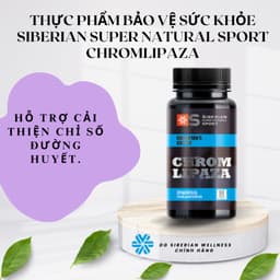 Thực Phẩm Siberian Wellness Chromlipaza, Hỗ Trợ Cải Thiện Chỉ Số Đường Huyết, chai 60 viên 3