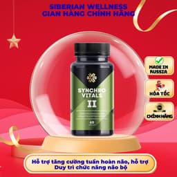 Thực Phẩm Siberian Wellness Synchrovitals II, Hỗ trợ hoạt động của não bộ, Chai 60 viên 1