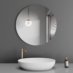 Gương treo tường acrylic 50cm, thích hợp cho phòng tắm, chống thấm nước, chống vỡ, trang trí phòng, trang trí nhà cửa. 7