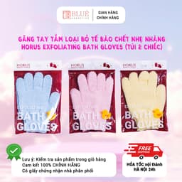 Găng tay tắm Horus Exfoliating Bath Gloves loại bỏ tế bào chết nhẹ nhàng (Túi 2 chiếc) 1