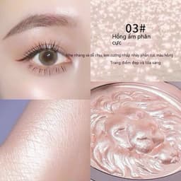 [HOẢ TỐC] Phấn Bắt Sáng Highlight Lion Gloss Power Bắt Sáng Sư Tử Mềm Mịn Trang Điểm Chuyên Nghiệp Sang Chảnh 7