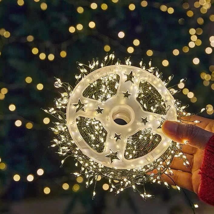 Đèn Led Trang Trí Hạt Gạo Chống Nước Dây Đồng Xanh 10m 20m 30m USB pin Fairy Light Quấn Cây Thông Xương Cá