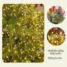 Đèn Led Trang Trí Hạt Gạo Chống Nước Dây Đồng Xanh 10m 20m 30m USB pin Fairy Light Quấn Cây Thông Xương Cá 6