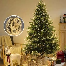 Đèn Led Trang Trí Hạt Gạo Chống Nước Dây Đồng Xanh 10m 20m 30m USB pin Fairy Light Quấn Cây Thông Xương Cá 3