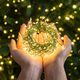 Đèn Led Trang Trí Hạt Gạo Chống Nước Dây Đồng Xanh 10m 20m 30m USB pin Fairy Light Quấn Cây Thông Xương Cá 4
