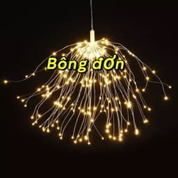 Đèn nháy pháo hoa chống nước 300 led (5 bông/bộ sải cánh dài 30cm) 7