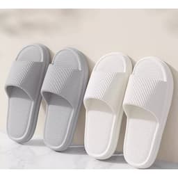 Dép đi trong nhà , phòng tắm kiểu mới đế dày, dép đế mềm chống trơn trượt êm chân dành cho nam nữ 3