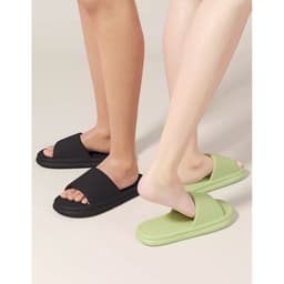Dép đi trong nhà , phòng tắm kiểu mới đế dày, dép đế mềm chống trơn trượt êm chân dành cho nam nữ 7