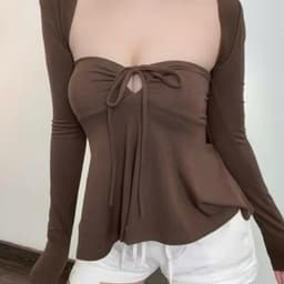 Áo Cup Dây Rút Dáng Xòe, Mặc Nhiều Kiểu, Chất thun borip Trung Cotton Xịn Co Giãn 4 Chiều 7