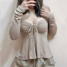 Áo Cup Dây Rút Dáng Xòe, Mặc Nhiều Kiểu, Chất thun borip Trung Cotton Xịn Co Giãn 4 Chiều 9