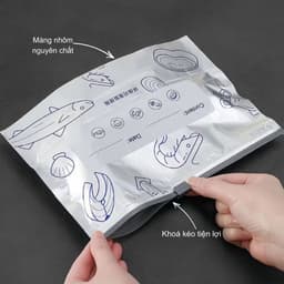 Combo 100 Túi Zíp Bạc Đa Năng Nóng Lạnh, Đủ Kích Thước, Túi Zip Nóng Lạnh 2