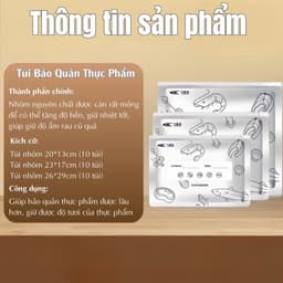 Combo 100 Túi Zíp Bạc Đa Năng Nóng Lạnh, Đủ Kích Thước, Túi Zip Nóng Lạnh 3