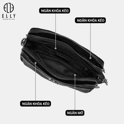 Túi Xách Nữ ELLY EL357 Vải Oxford Cao Cấp Đeo Chéo Đeo Vai Thời Trang Cao Cấp Năng Động Cá Tính 4