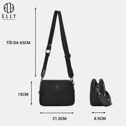 Túi Xách Nữ ELLY EL357 Vải Oxford Cao Cấp Đeo Chéo Đeo Vai Thời Trang Cao Cấp Năng Động Cá Tính 3