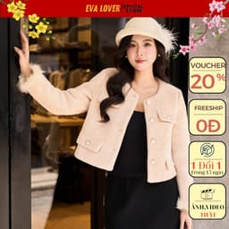 Áo khoác lông thỏ mã 8915 phối tay lông, chất lông thỏ ép mềm mịn, thiết kế 2 lớp sang chảnh 3