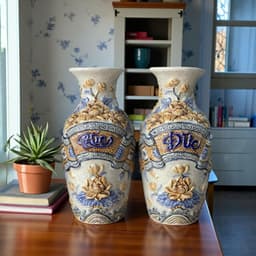 [NGUYÊN SET] COMBO đồ thờ men rạn nghệ nhân RỒNG VIỆT,gốm sứ đắp nổi Bát Tràng cho ban thờ gia tiên 3