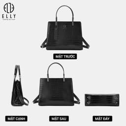 [Tặng hộp 20.10] Túi Xách Nữ ELLY EL385 Cao Cấp Đeo Chéo Đeo Vai Xách Tay Thời Trang Công Sở 5