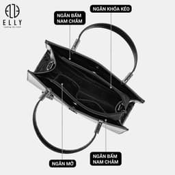 [Tặng hộp 20.10] Túi Xách Nữ ELLY EL385 Cao Cấp Đeo Chéo Đeo Vai Xách Tay Thời Trang Công Sở 3
