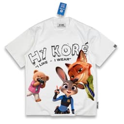 Áo Thun HY KORÉ Nick Và Judy I Like Wear 3101 Vải Cotton 100% Phom Rộng Oversize Unisex 2
