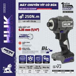 Máy Siết Bulong Pin KAMPRO K360NM-PRO, Không Chổi Than, Lực Siết 360Nm, Chân Pin Phổ Thông 7