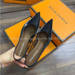[ Giày Dép Huyền My ] Giày cao gót 5P mũi nhọn chất nhung mịn mềm lì nhẹ hàng cao cấp full hộp - TT001 9