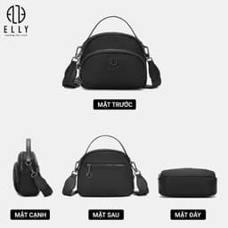 [Tặng hộp 20.10] Túi xách nữ ELLY EL360 túi đeo chéo đeo vai xách tay vải oxford thời trang cao cấp 5
