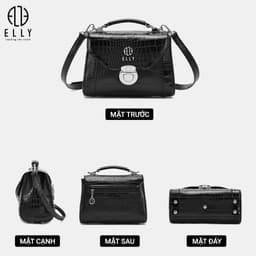 Túi Xách Nữ ELLY EL384 Cao Cấp Đeo Chéo Đeo Vai Xách Tay Thời Trang Hot Trend Công Sở 3
