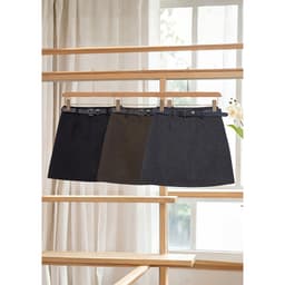 Chân váy dạ dáng ngắn form A chất dạ ép mềm mịn, có quần bảo hộ bên  trong 1