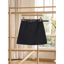 Chân váy dạ dáng ngắn form A chất dạ ép mềm mịn, có quần bảo hộ bên  trong 3