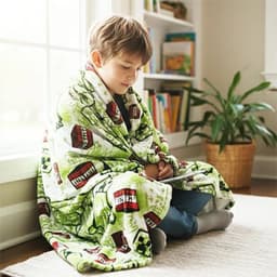 Chăn  Minecraft cho bé chăn lông tuyết chăn băng lông 2