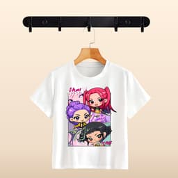 Áo Thun Hoạt Hình Huntrix KPop Demon Hunters Dễ Thương Nhiều Mẫu Đủ Size Từ 10kg 6